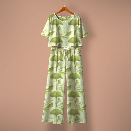 イチョウ緑 ファブリック