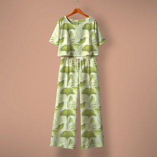 イチョウ緑 ファブリック