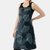 イチョウ葉の継ぎエレガント目のパターン。 エプロン (インサイチュ)