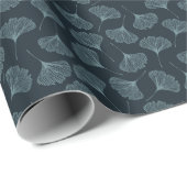 イチョウ葉の継ぎエレガント目のパターン。 ラッピングペーパー (ロールコーナー)