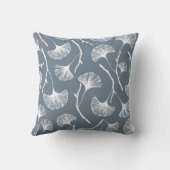 イチョウ葉の継ぎ目のない模様 クッション (裏面)