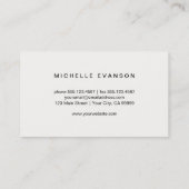 イチョウ葉シンプル自然ミニマル 名刺 (裏面)