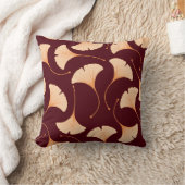 イチョウ葉ロバの花のシームレスなパターン。 クッション (ブランケット)