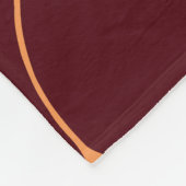 イチョウ葉ロバの花のシームレスなパターン。 フリースブランケット (角)