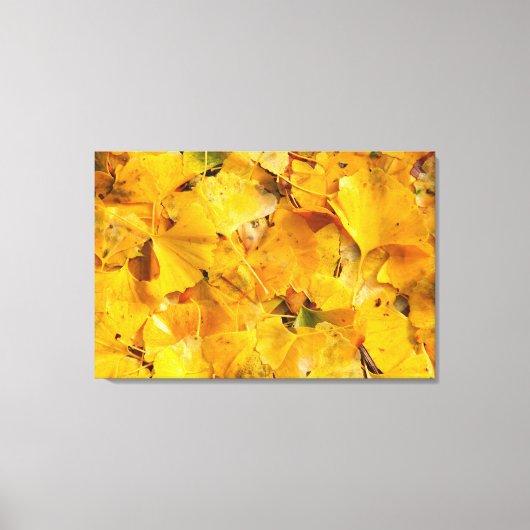 イチョウ葉属 キャンバスプリント (正面)