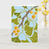 イチョウ踊り カード (黄色い花)