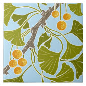 イチョウ踊り タイル (正面)