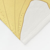 イチョウ金ゴールド：高級ヴィンテージデザイン。 フリースブランケット (角)