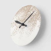 イチョウ離れの夢6 #nature #art ラウンド壁時計 (傾斜)