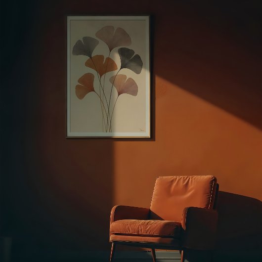 イチョウ離れガスの水色 ポスター