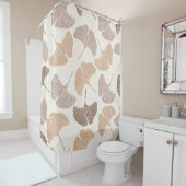 イチョウ:乾燥シームレスデザイン。 シャワーカーテン (インサイチュ)