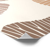 イチョウ：乾燥シームレスデザイン。 ポスター (角)