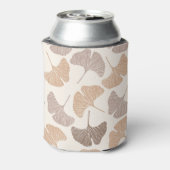 イチョウ：乾燥シームレスデザイン。 缶クーラー (缶裏面)
