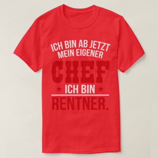 イチ・ビン・レントナー・ホワイト Tシャツ (デザイン正面)