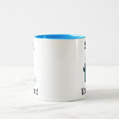 イッカク 海のユニコーン 楽しい ツートーンマグカップ (中央)