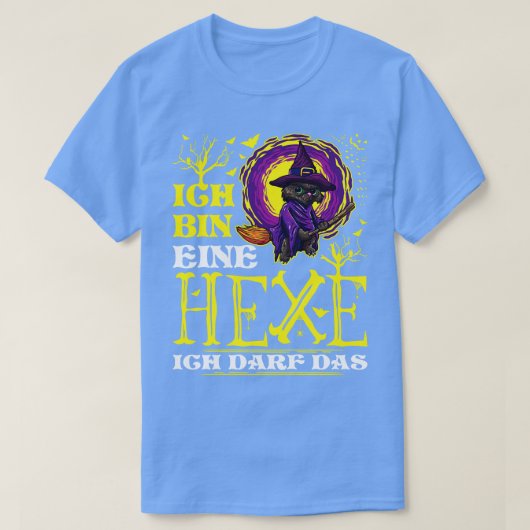 イッチビンイーネヘエクゼルスティゲシュワルツェKatzeハロウィーン Tシャツ (デザイン正面)
