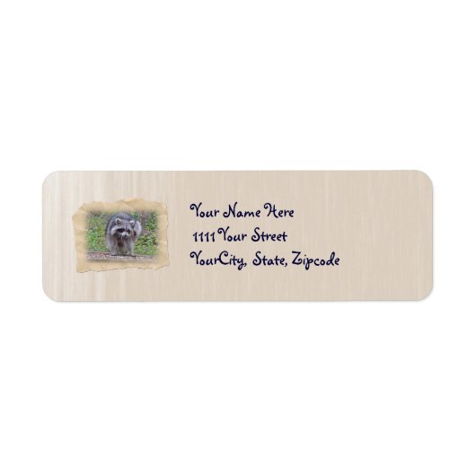 イッチン&スクラッチン・アライグマ ラベル (正面)