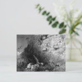 イッツァム・ナの頭部、イサマル、ユカタン半島、メキシコ、1844 ポストカード (スタンド正面)