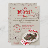 イッツギンガーブレッドハウスタイム 招待状 (正面/裏面)