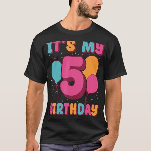 イッツマイファイブ誕生日 Tシャツ (正面)