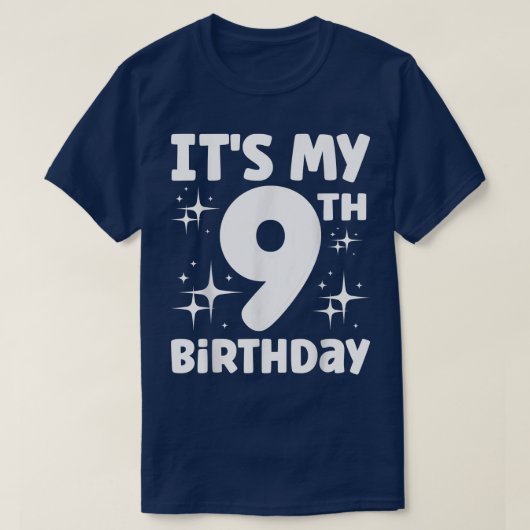 イッツマイ誕生日9番誕生日 Tシャツ (デザイン正面)