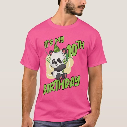 イッツマイ10誕生日パンダ Tシャツ (正面)