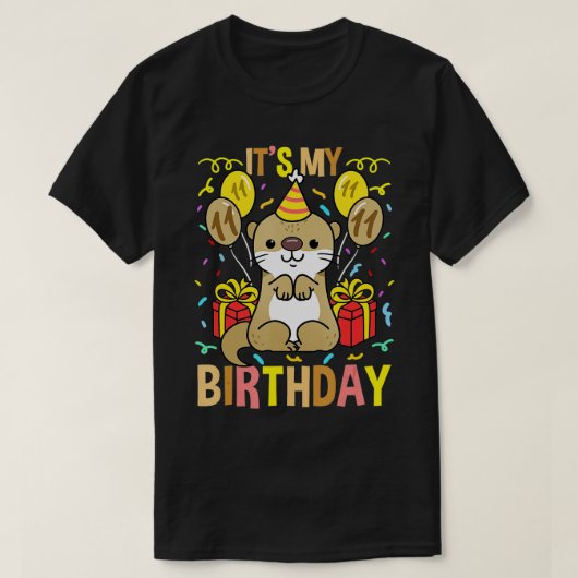 イッツマイ11誕生日オッター Tシャツ (デザイン正面)