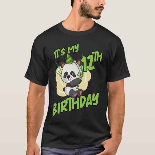 イッツマイ12誕生日パンダ Tシャツ (正面)
