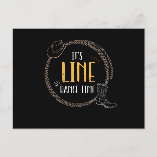 イッツラインダンスタイムライン踊り ポストカード (正面)