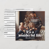 イッツ・ア・ワンダフル・ライフ フォト ホリデー カード (正面/裏面)