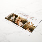 イッツ・ア・ワンダフル・ライフ モダン フォイル ホリデー カード (回転した状態)