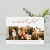 イッツ・ア・ワンダフル・ライフ モダン フォイル ホリデー カード (立ち正面)