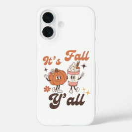 イッツ・フォール・ヤオール – かわいいカワイイ・パンプキンスパイスラテ iPhone 16ケース