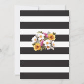 イットズベビーシャワー金ゴールドフローラ招待状 招待状 (裏面)