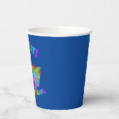 イットドポップ・アートのットデイTレックス誕生日ガールステンレススチール 紙コップ (左)