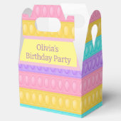 イットパポップ・アートのステルレインボーガールバースデーパーティー フェイバーボックス (オープン)