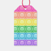 イットポップ・アートのガール誕生日パーティー ギフトタグ (裏面)