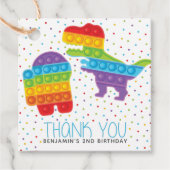 イットポップ・アートのボーイ誕生日ありがとう フェイバータグ (正面)