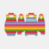 イットポップ・アートのレインボーカラフルバースデーパーティー フェイバーボックス (折り畳みなし)