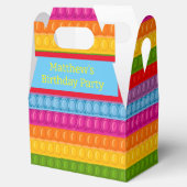 イットポップ・アートのレインボーカラフルバースデーパーティー フェイバーボックス (オープン)
