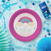 イットポップ・アートの誕生日レインボー ペーパープレート (パーティー)