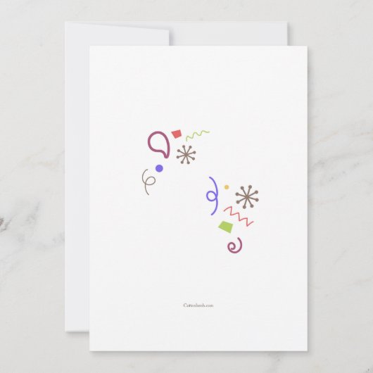 イットマイ誕生日招待状 招待状 (裏面)