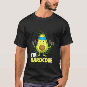イッビンハードコアアボカドフィットネスダンベルズ Tシャツ