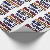 イッ保シンプルハクナマタタアートプリント ラッピングペーパー (角)