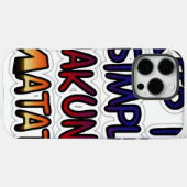 イッ保シンプルハクナマタタアートプリント Case-Mate iPhoneケース (裏面 (横))