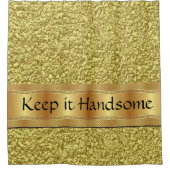 イッ保スシャワーカーテン金ゴールド シャワーカーテン (正面)