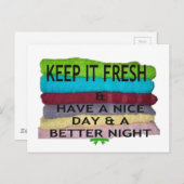 イッ保フ文字アートデザインアート ポストカード (正面/裏面)