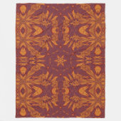 イツパパロトルの火災76 フリースブランケット (正面)