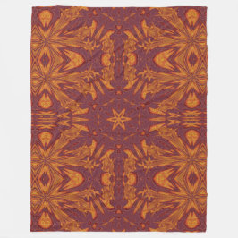 イツパパロトルの火災76 フリースブランケット