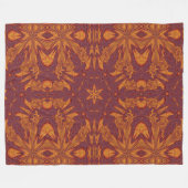 イツパパロトルの火災76 フリースブランケット (正面(横))